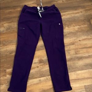 Dark Purple Fig Scrub Pants